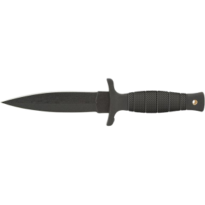 SOG Nightshade Boot Fixed Blade Knife 4.75" Dagger 3Cr13 Black Oxide Blade Glass Reinforced Nylon (GRN) Handle Black - Sog