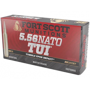 t Scott Munitions TUI 5.56x45mm NATO 62 Grain Solid Lead Free Box Of 20 Ammo