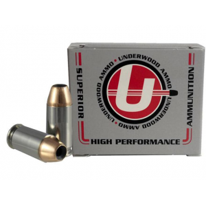 Underwood 45 ACP Ammo 230 Grain Nosler Sporting Handgun Jacketed Hollow Point Box of 20 - Underwood Ammunition