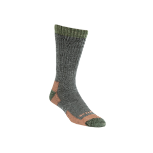 KENETREK Men's Montana Midweight Crew Socks Merino Wool Gray Medium (5-8) 1 Pair
