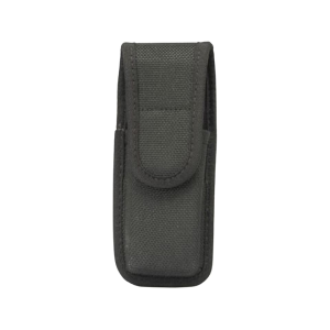 Bianchi 7303 Single Magazine Pouch Full Size Double Stack 9mm, 40 S&W Hidden Snap Nylon Black - Bianchi