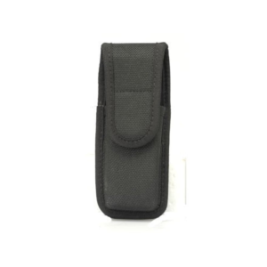 Bianchi 7303 Single Magazine Pouch Full Size Single Stack 45 ACP, 9mm Luger Hidden Snap Nylon Black - Bianchi
