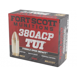 t Scott Munitions TUI 380 ACP 95 Grain Solid Lead Free Box Of 20 Ammo