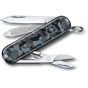 Victorinox Swiss Army Classic SD Pocket Knife 7 Function Stainless Steel Blade Polymer Handle Navy Camoflauge - Victorinox Swiss Army