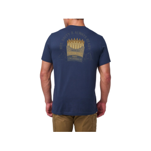 5.11 Men's Freedom Fries Short Sleeve Crew Neck T Shirt Pacific Navy 2XL - 5.11