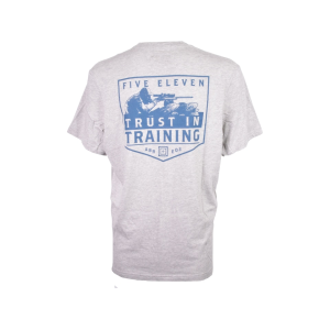 5.11 Men's Trust in Training Short Sleeve Crew Neck T Shirt Heather Gray Large - 5.11