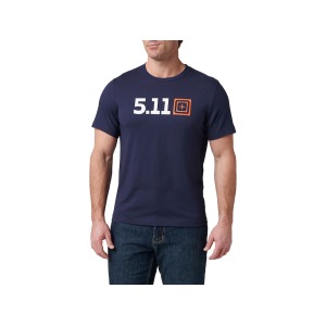 5.11 Men's Scope Short Sleeve Crew Neck T Shirt Pacific Navy Medium - 5.11