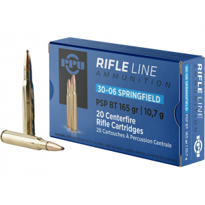  30-06 Springfield 165 Grain Jacketed Soft Point Box Of 20 Ammo