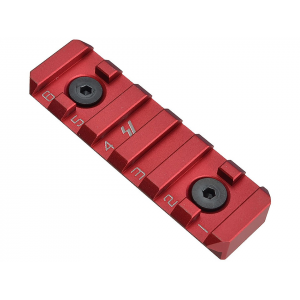 Strike Industries LINK Picatinny Rail Section 6-Slot M-LOK, KeyMod Aluminum Red - Strike Industries