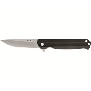 Buck Knives 251 Langford Pocket Knife 3.375" Drop Point 7Cr17MoV Satin Blade G-10 Handle Black