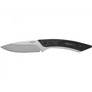 Camillus Western Coil Fixed Blade Knife 3.25" Drop Point 420 Satin Blade Rubber Handle Black - Camillus