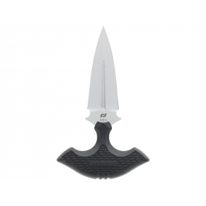 Schrade MOE Fixed Blade Knife 3" Dagger AUS-8 Titanium Nitride Blade Rubber Handle Black