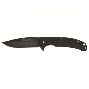 Smith & Wesson Velocite Assisted Opening Pocket Knife 3.5" Drop Point 8Cr13MoV Black Blade Polymer Handle Black - Smith & Wesson