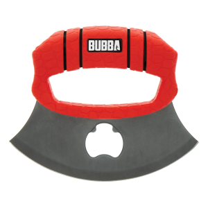 Bubba Proteus Fixed Blade Knife 5.75" Ulu 420 Titanium Nitride Blade Polymer Handle Red