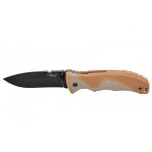 Camillus Inflame Pocket Knife 3.25" Drop Point 440 Black Titanium Carbonitride Blade ABS Polymer Handle Beige & Brown - Camillus