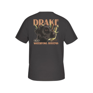 Drake Men's Marsh Lab Short Sleeve Crew Neck T Shirt Steel Gray XL - Drake