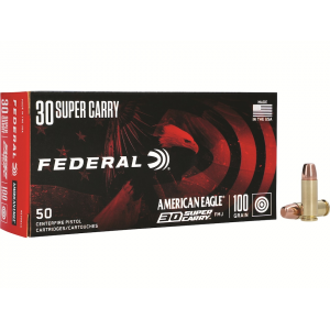 eral American Eagle 30 Super Carry 100 Grain Full Metal Jacket Box Of 50 Ammo