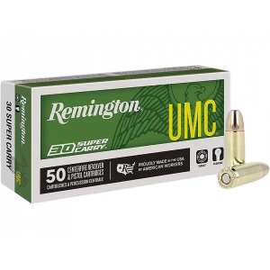 ington UMC 30 Super Carry 100 Grain Full Metal Jacket Box Of 50 Ammo