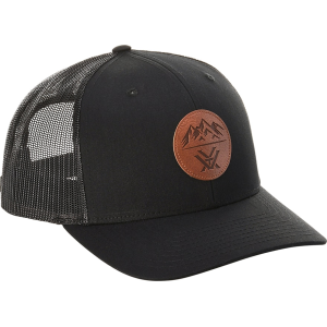 Vortex Optics Mens Three Peaks Leather Patch Hat Black - Vortex Optics