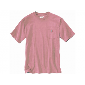 CARHARTT Men's K87 Loose Fit Heavyweight Pocket T Shirt Rose Tint Heather XL Tall
