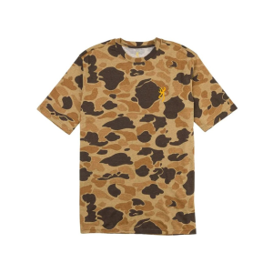 Browning Men's Wasatch Short Sleeve Crew Neck T Shirt Vintage Tan XL - Browning