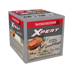 WINCHESTER Xpert Game And Target 410 Ammo 3" #6 Steel Shot 3/8 Oz Box Of 25