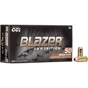 zer Brass 40 S&W 165 Grain Full Metal Jacket Box Of 50 Ammo