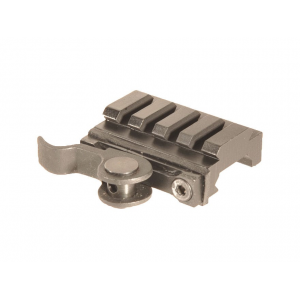 AimShot Picatinny-Style Quick-Release Riser Mount 1 1/2" Length Low Profile Aluminum Matte Black - Aimshot