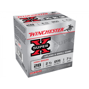 chester Super X High Brass 28 Gauge 2-3/4 #7-1/2 Lead Shot 1 Oz Box Of 25 Ammo