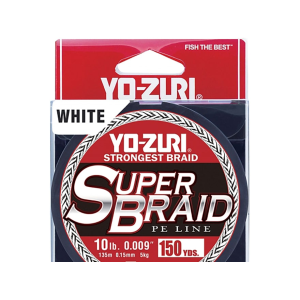 Yo-Zuri Super Braid Braided Fishing Line 10lb 300yd White - Yo-Zuri