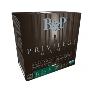 Privilege Game 12 Gauge 2-3/4 #7-1/2 Lead Shot 1-1/5 Oz Box Of 25 Ammo