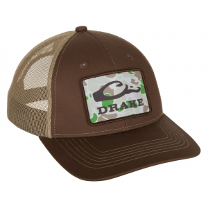 DRAKE Mens Old School Patch Mesh Back Hat Brown