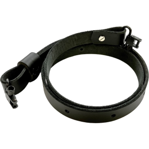 MidwayUSA Traditional Leather Rifle Sling with Sling Swivel Black - Midwayusa