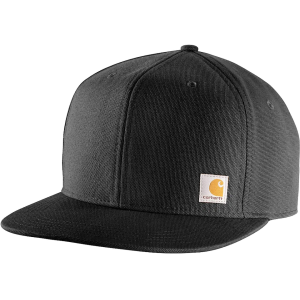 Carhartt Mens Firm Duck Flat Brim Hat Black