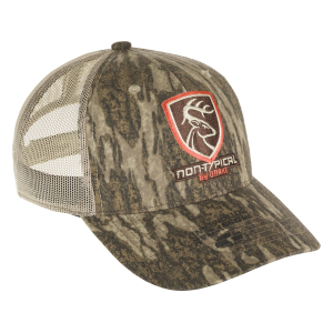 DRAKE Mens Mesh Back Logo Hat Mossy Oak Bottomland