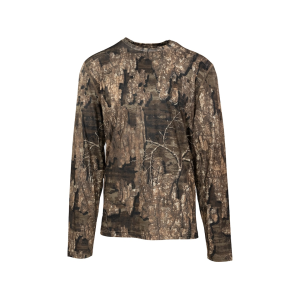 MIDWAYUSA Men's Ambush Long Sleeve Crew Neck T Shirt Realtree Timber Medium