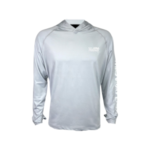 MIDWAYUSA Men's Ambush Fishing Hoodie Light Gray XL Tall