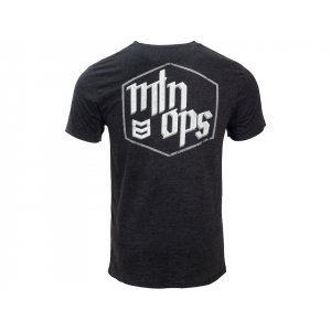 MTN OPS Men's Etched Short Sleeve Crew Neck T Shirt Gray Large