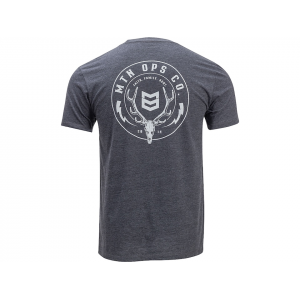 MTN OPS Men's Family. Faith. Hunt. T Shirt Heather Charcoal Large