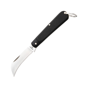 Bear & Son 7116HB Folding Knife 2.75" Hawkbill Carbon Satin Blade Zytel Handle Black - Bear & Son