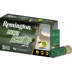 Remington Premier AccuTip 12 Gauge Sabot Slug 2-3/4 385 Grain Box Of 5 ington Premier AccuTip 12 Gauge Sabot Slug 2-3/4 385 Grain Box Of 5 Ammo