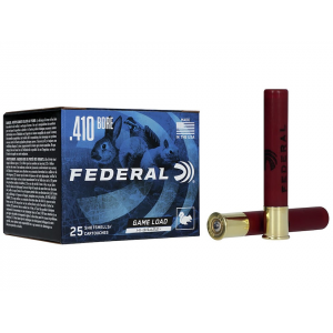 FEDERAL Game Load Upland Hi-brass 410 Ammo 3" #7-1/2 Lead Shot 11/16 Oz Box Of 25