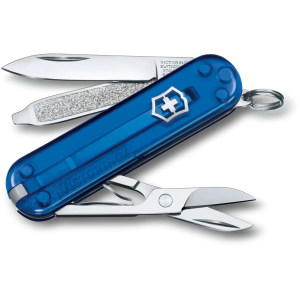 Victorinox Swiss Army Classic SD Pocket Knife 7 Function Stainless Steel Blade Polymer Handle Deep Ocean - Victorinox Swiss Army