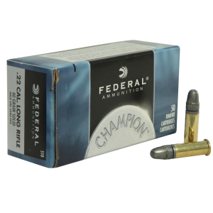 eral Champion 22LR 40 Grain Round Nose Case Of 5000 (100 Boxes Of 50) Ammo