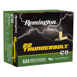 Remington Thunderbolt 22LR Ammo 40 Grain Round Nose Case of 6300 (12 Boxes of 525) - Remington