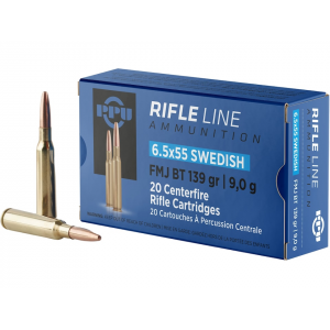  6.5x55mm Swedish Mauser 139 Grain Full Metal Jacket Box Of 20 Ammo