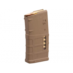 Magpul PMAG LR/SR Gen M3 Window Magazine LR-308, SR-25, Ruger Precision Rifle 308 Winchester 20-Round Polymer Medium Coyote Tan - Magpul