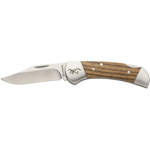 Browning Sage Creek Small Pocket Knife 2.5" Clip Point 9Cr18MoV Satin Blade Wood Handle - Browning