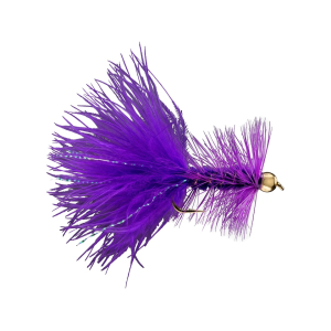 RIO Beadhead Woolly Bugger Streamer Purple Size 12 12PK
