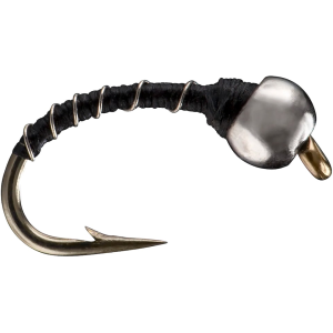 RIO Tungsten Zebra Midge Nymph Black Size 18 12PK